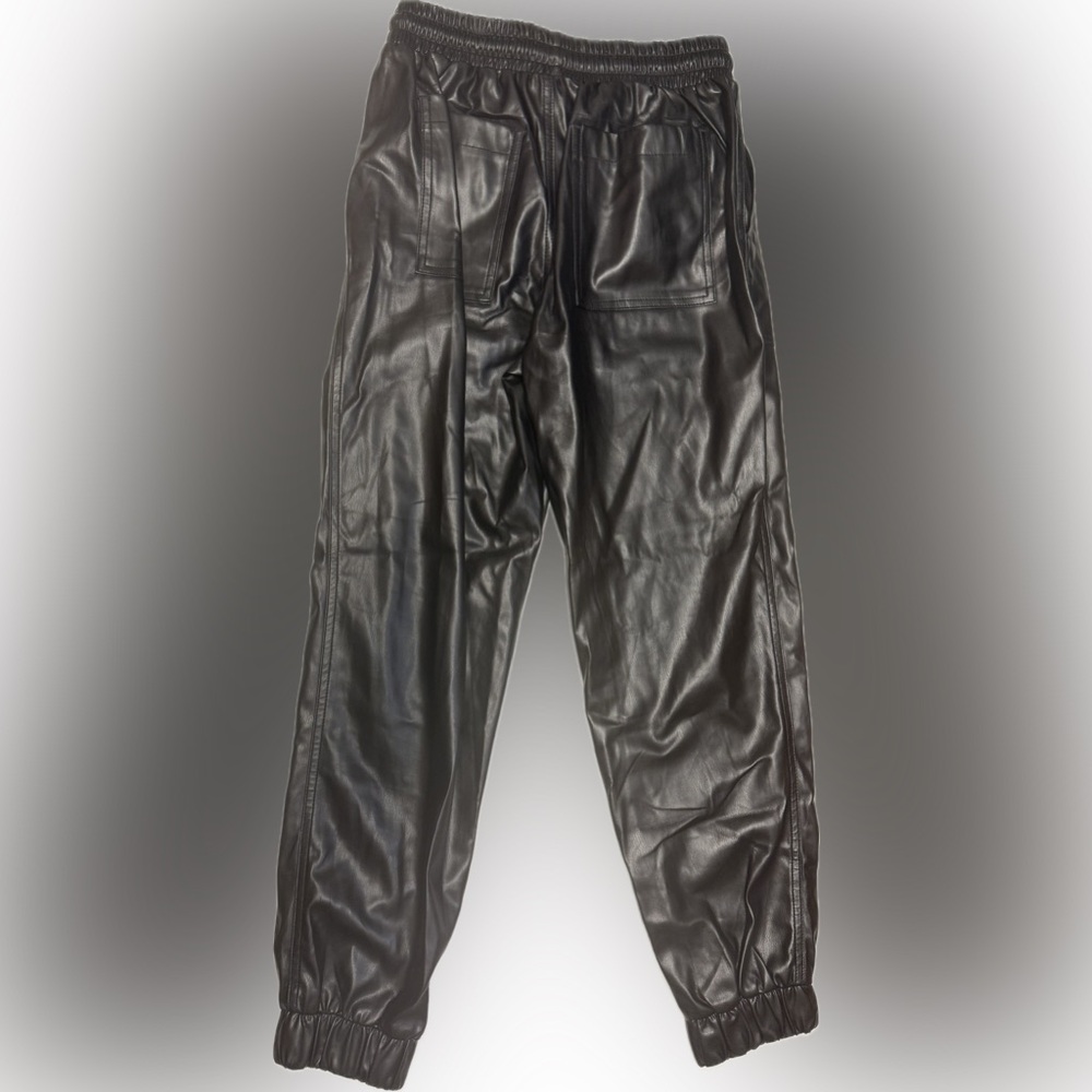 Blank NYC Black Leather Joggers | Sz 27